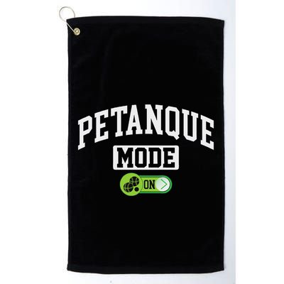 Petanque Mode On Funny Boules Petanque Player Coach Golf Towel