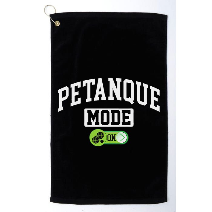 Petanque Mode On Funny Boules Petanque Player Coach Golf Towel