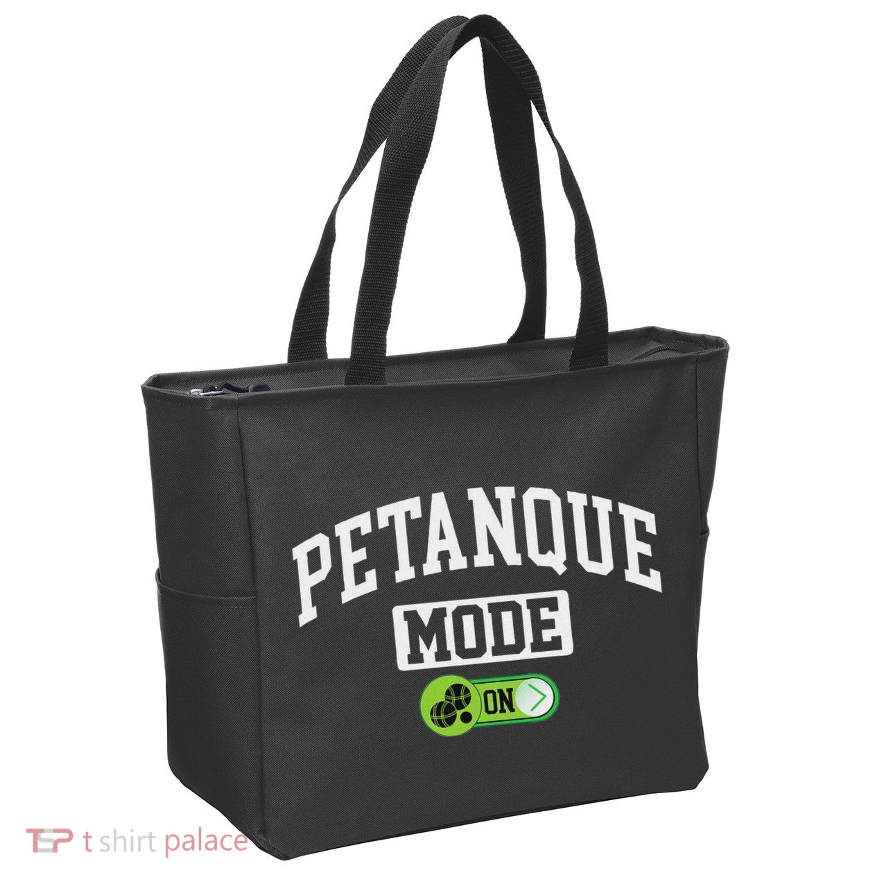 Petanque Mode On Funny Boules Petanque Player Coach Zip Tote Bag