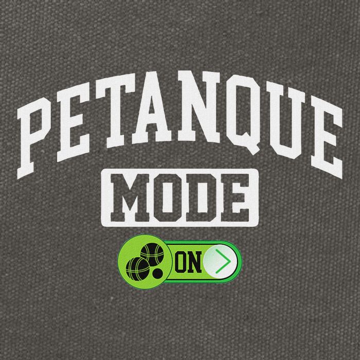 Petanque Mode On Funny Boules Petanque Player Coach Cotton Canvas Backpack