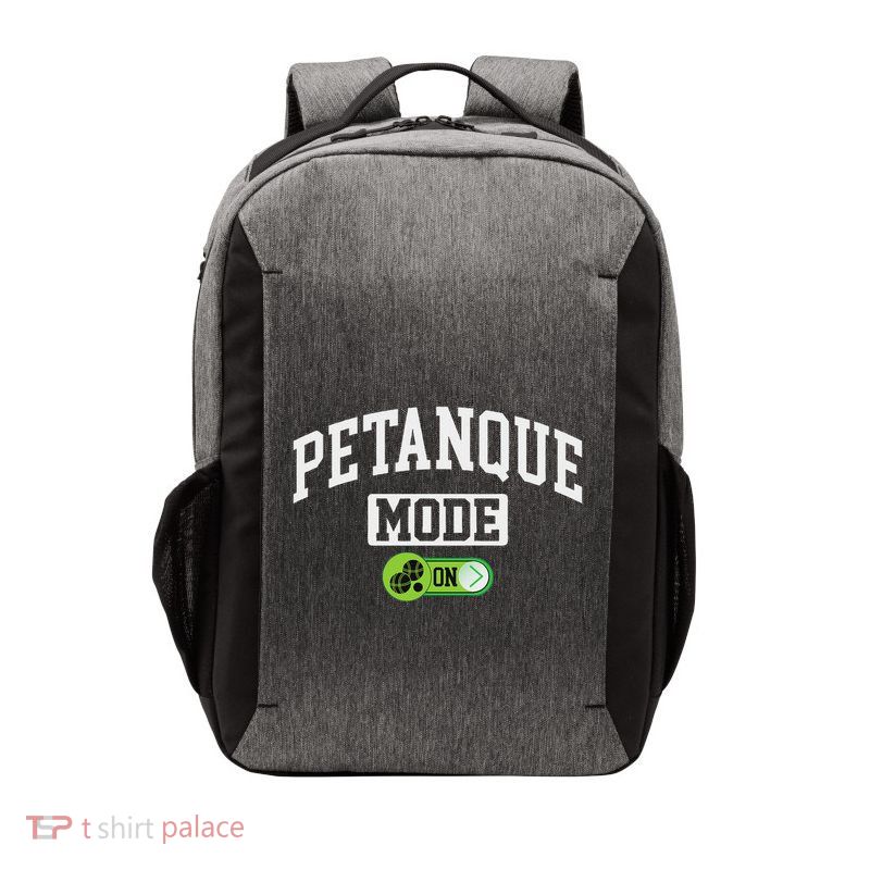 Petanque Mode On Funny Boules Petanque Player Coach Vector Backpack