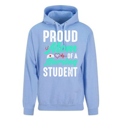 Proud Mom Of A Nursing Student Future Rn Daughter Nurses Mom Funny Gift Unisex Surf Hoodie