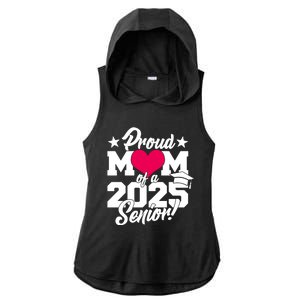 Proud Mom Of A 2025 Senior Grad Ladies PosiCharge Tri-Blend Wicking Draft Hoodie Tank