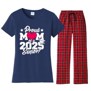 Proud Mom Of A 2025 Senior Grad Women's Flannel Pajama Set