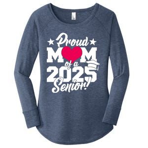 Proud Mom Of A 2025 Senior Grad Women's Perfect Tri Tunic Long Sleeve Shirt