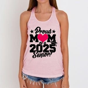 Proud Mom Of A 2025 Senior Grad Women's Knotted Racerback Tank