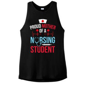 Proud Mother Of A Nursing Student Mom Future Nurse Mom Meaningful Gift Ladies PosiCharge Tri-Blend Wicking Tank