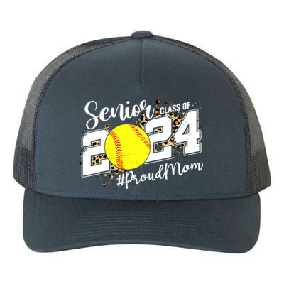 Proud Mom Of A 2024 Senior Graduate Class 2024 Softball Yupoong Adult 5-Panel Trucker Hat