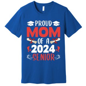 Proud Mom Of A 2024 Senior Cute Gift Graduation 2024 Mommy Gift Cute Gift Premium T-Shirt