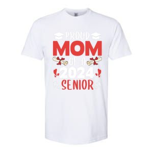 Proud Mom Of A 2024 Senior Cute Gift Graduation 2024 Mommy Gift Cute Gift Softstyle CVC T-Shirt