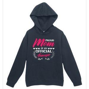 Proud Mom Of An Official Teenager 13th Birthday Party Urban Pullover Hoodie