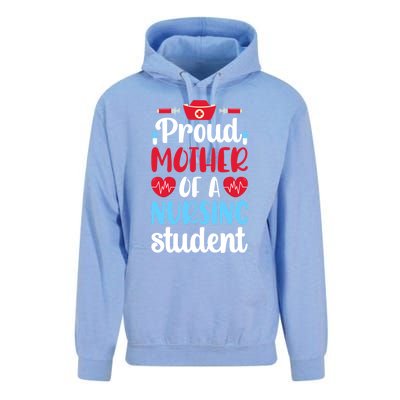 Proud Mother Of A Nursing Student Mom Future Nurse Mom Cool Gift Unisex Surf Hoodie