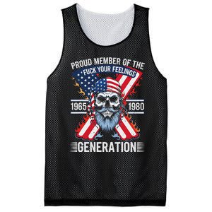 Proud Member Of The Fuck Your Feelings Generation X Mesh Reversible Basketball Jersey Tank