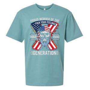 Proud Member Of The Fuck Your Feelings Generation X Sueded Cloud Jersey T-Shirt