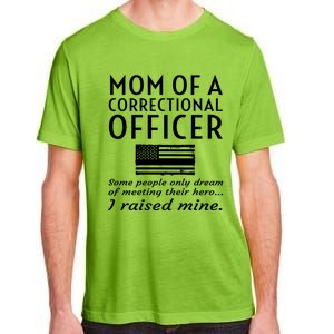 Proud Mom Of A Correctional Officer Mother Thin Silver Line Gift Adult ChromaSoft Performance T-Shirt