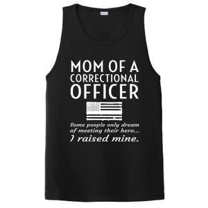 Proud Mom Of A Correctional Officer Mother Thin Silver Line Gift PosiCharge Competitor Tank