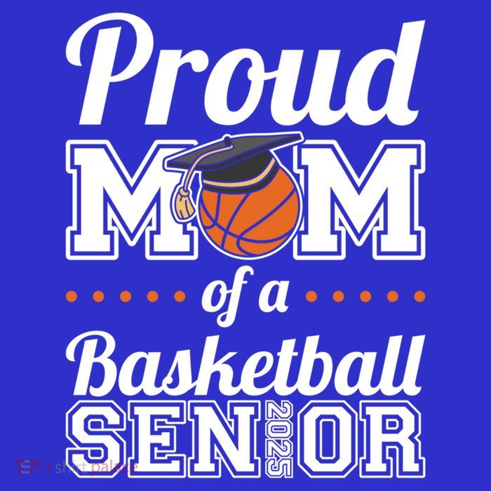 Proud Mom Of A Basketball Senior 2025 Gift Tall T-Shirt