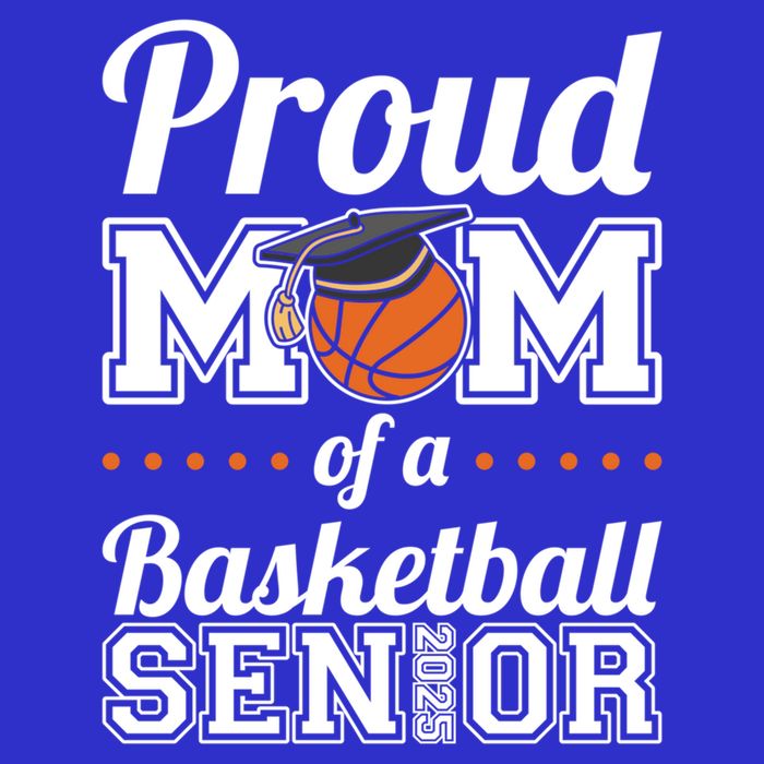 Proud Mom Of A Basketball Senior 2025 Gift Baby Bodysuit