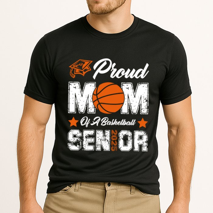 Proud Mom Of A Basketball Senior Class Of 2025 Graduation Cool Gift Cooling Performance Crew T-Shirt