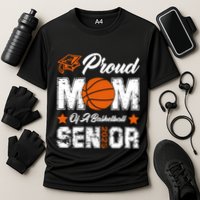 Proud Mom Of A Basketball Senior Class Of 2025 Graduation Cool Gift Cooling Performance Crew T-Shirt