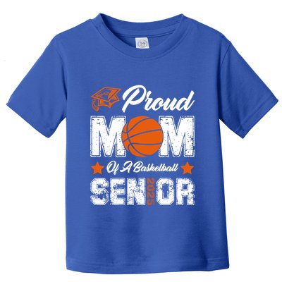 Proud Mom Of A Basketball Senior Class Of 2025 Graduation Cool Gift Toddler T-Shirt