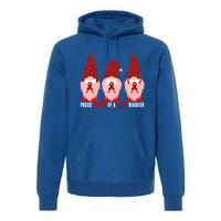 Proud Mommy Of A Heart Warrior Chd Awareness Gift Premium Hoodie