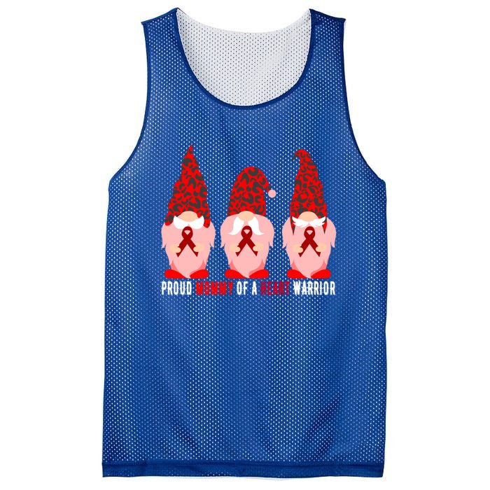 Proud Mommy Of A Heart Warrior Chd Awareness Gift Mesh Reversible Basketball Jersey Tank