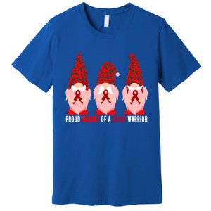 Proud Mommy Of A Heart Warrior Chd Awareness Gift Premium T-Shirt