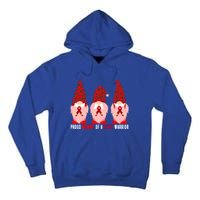 Proud Mommy Of A Heart Warrior Chd Awareness Gift Tall Hoodie