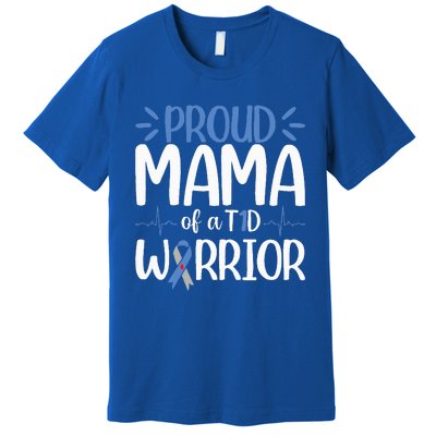 Proud Mama Of A T1D Warrior Diabetes Walk Month Premium T-Shirt