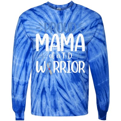 Proud Mama Of A T1D Warrior Diabetes Walk Month Tie-Dye Long Sleeve Shirt