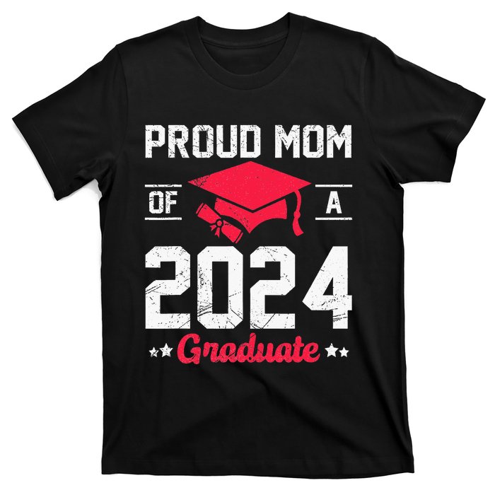 Proud Mom Of A Class Of 2024 Graduate Senior T-Shirt