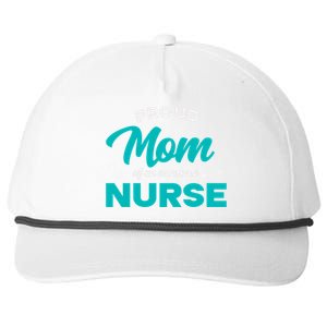 Proud Mom Of An Awesome Nurse Mom Of A Nurse Cute Gift Snapback Five-Panel Rope Hat