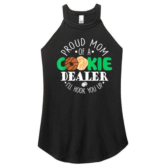 Proud Mom Of A Cookie Dealer Girl Troop Leader Matching Women’s Perfect Tri Rocker Tank