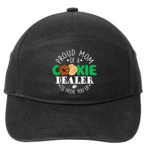 Proud Mom Of A Cookie Dealer Girl Troop Leader Matching 7-Panel Snapback Hat