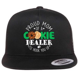 Proud Mom Of A Cookie Dealer Girl Troop Leader Matching Flat Bill Trucker Hat