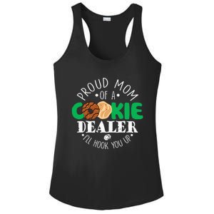 Proud Mom Of A Cookie Dealer Girl Troop Leader Matching Ladies PosiCharge Competitor Racerback Tank