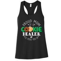 Proud Mom Of A Cookie Dealer Girl Troop Leader Matching Women's Racerback Tank