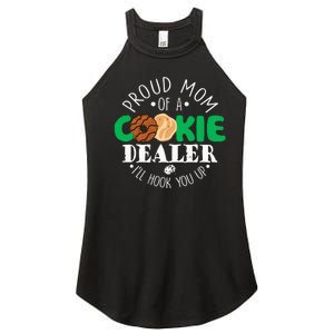 Proud Mom Of A Cookie Dealer Girl Troop Leader Matching Women's Perfect Tri Rocker Tank