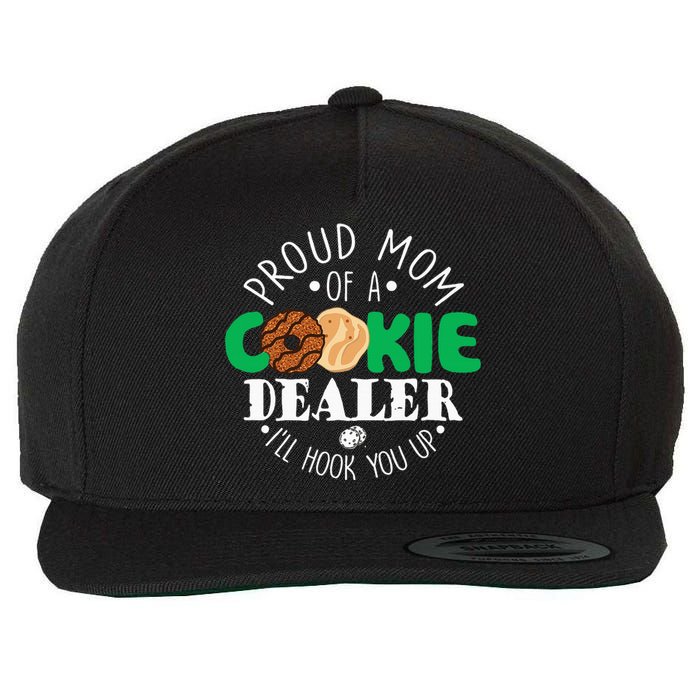 Proud Mom Of A Cookie Dealer Girl Troop Leader Matching Wool Snapback Cap