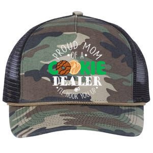 Proud Mom Of A Cookie Dealer Girl Troop Leader Matching Retro Rope Trucker Hat Cap