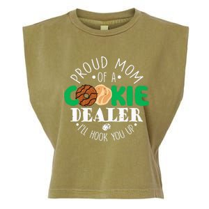 Proud Mom Of A Cookie Dealer Girl Troop Leader Matching Garment-Dyed Women's Muscle Tee