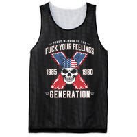 Proud Member Of The Fuck Your Feelings Generation X Mesh Reversible Basketball Jersey Tank