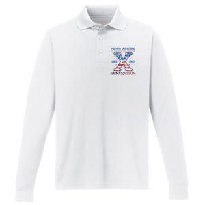 Proud Member Of The Fuck Your Feelings Gen X Usa 4th Of July Performance Long Sleeve Polo