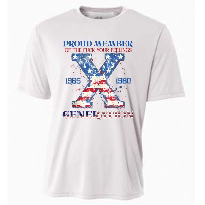 Proud Member Of The Fuck Your Feelings Gen X Usa 4th Of July Cooling Performance Crew T-Shirt