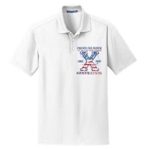 Proud Member Of The Fuck Your Feelings Gen X Usa 4th Of July Dry Zone Grid Polo