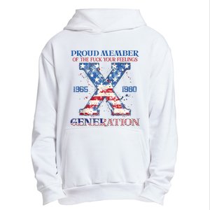 Proud Member Of The Fuck Your Feelings Gen X Usa 4th Of July Urban Pullover Hoodie