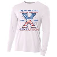 Proud Member Of The Fuck Your Feelings Gen X Usa 4th Of July Cooling Performance Long Sleeve Crew