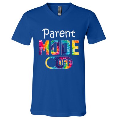 Parent Mode Off Happy Last Day Of School Tie Dye Summer Cute Gift V-Neck T-Shirt