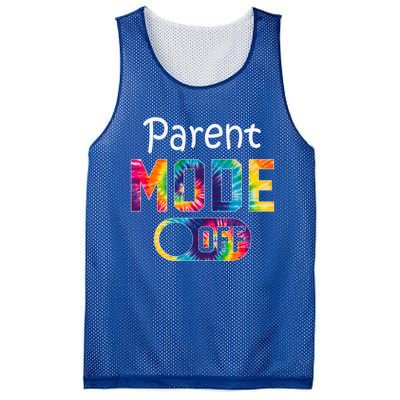 Parent Mode Off Happy Last Day Of School Tie Dye Summer Cute Gift Mesh Reversible Basketball Jersey Tank